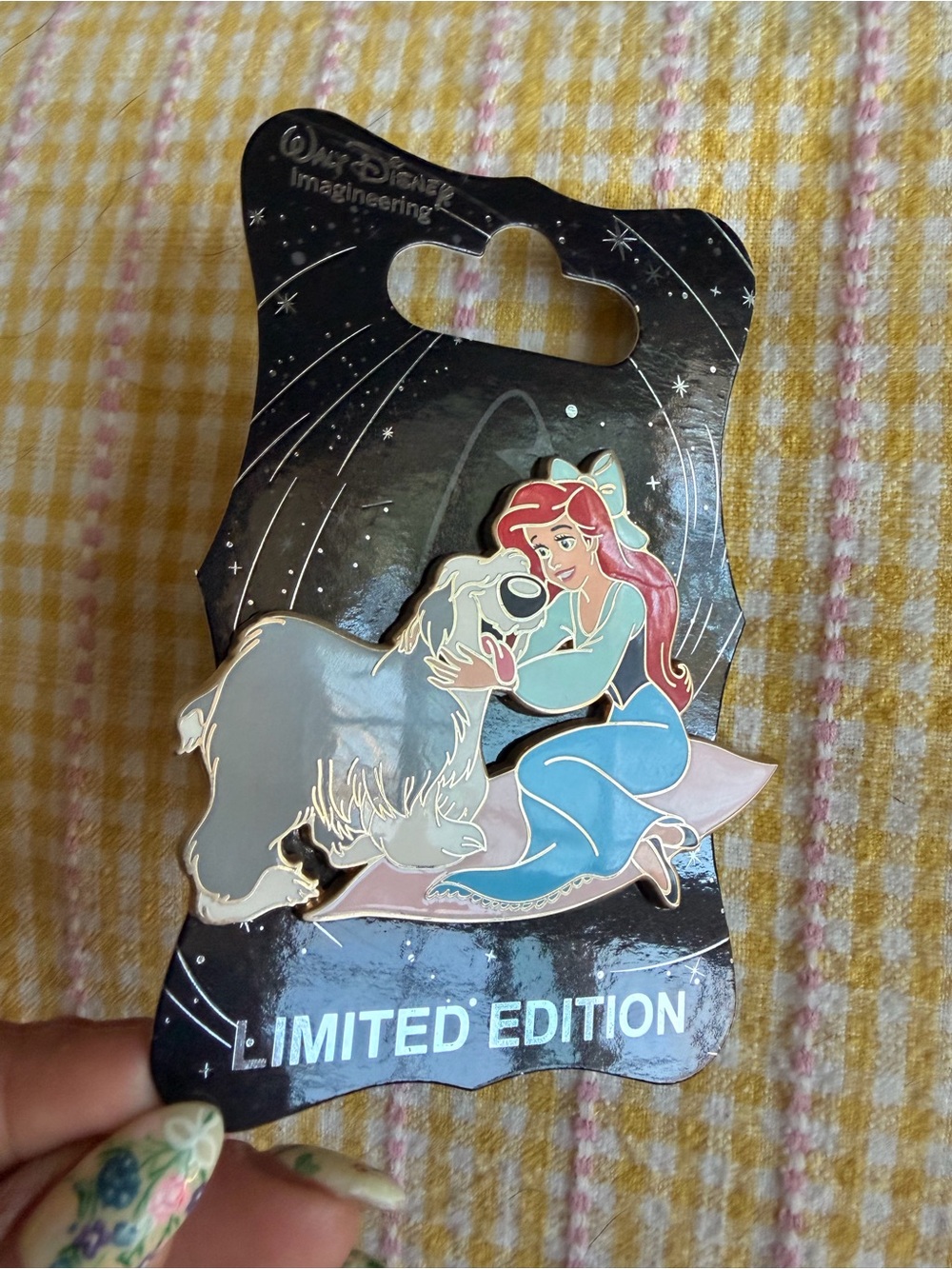 DISNEY PIN ARIEL LITTLE MERMAID & MAX FROM HEROINES DOGS WDI LE 250 PINS CAST